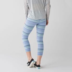 Lululemon Wunder Under Crop III Leggings (21" Inseam), Space Dye Twist‎ Lullaby